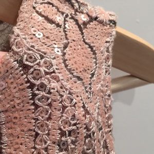 Blush sequin Calvin Klein dress size 10